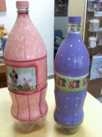 GARRAFAS DE REFRIGERANTE PINTADAS